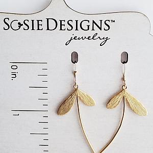 Gold Dandelion Earrings