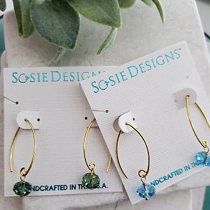 Gold Marquis Erinite Earrings