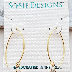 Vermeil Marquis Crystal Teardrop Earrings