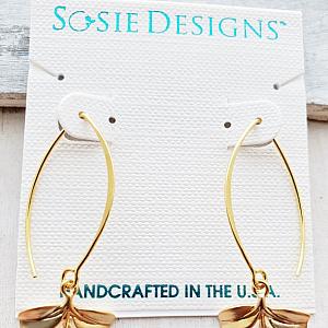 Vermeil Marquis Petite Branch Earrings