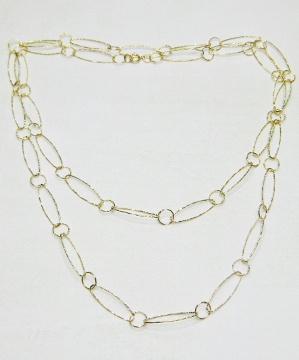 36" Gold Diamond Cut Combo Necklace