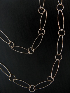 36" Rose Gold Diamond Cut Combo Necklace