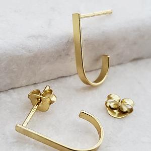 Gold Hook Bar Studs