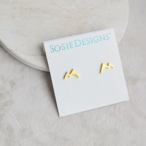 Gold Mountain Silhouette Studs