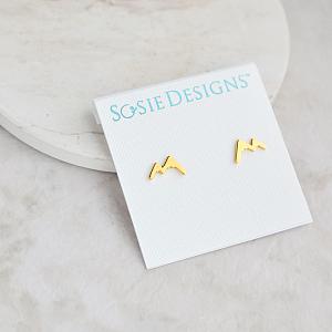 Gold Mountain Silhouette Studs