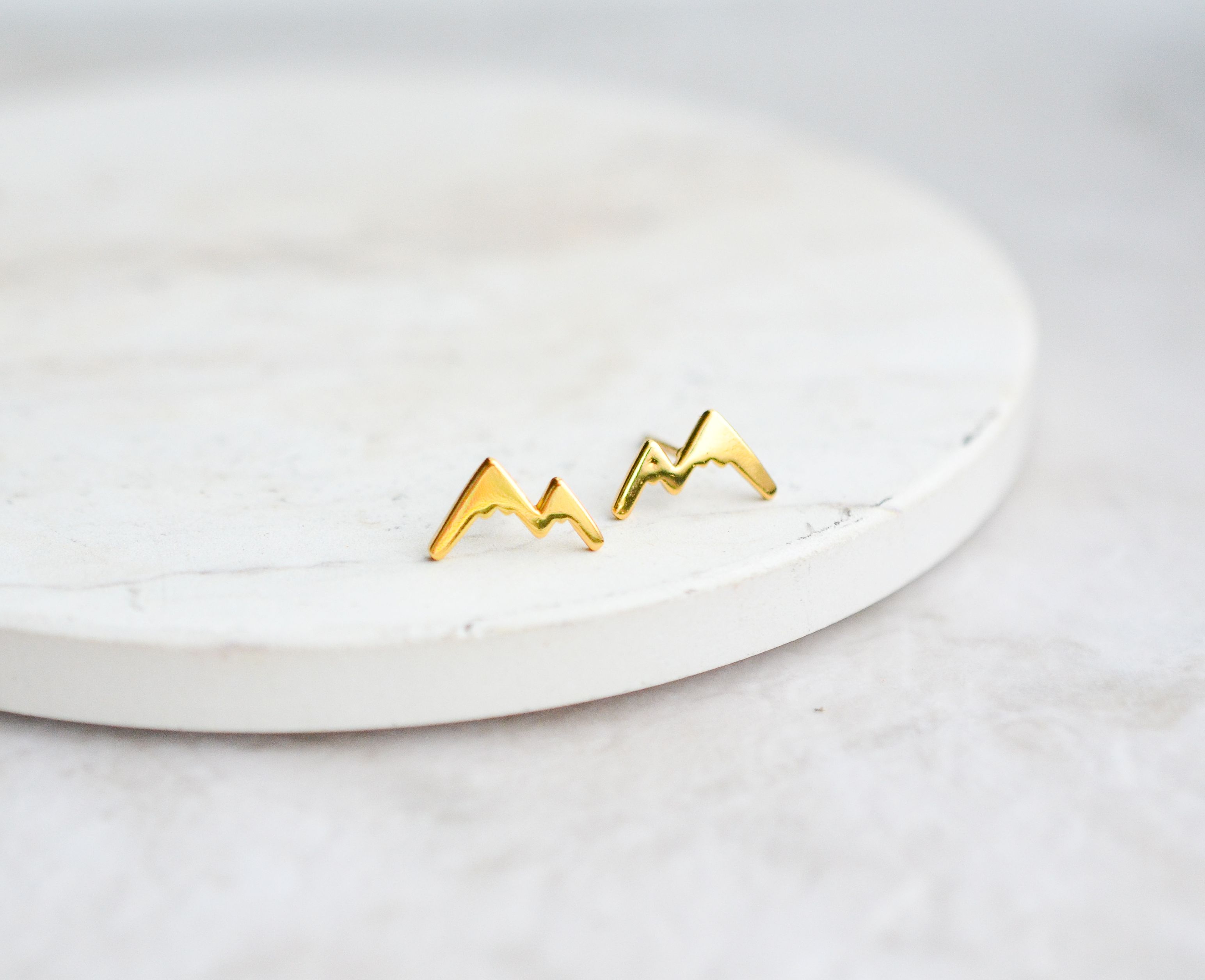 Gold Mountain Silhouette Studs